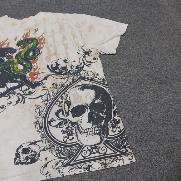 Vintage Bugle Boy Traditional Tattoo Style Grahphic T-Shirt Tie-Dye Size Medium - Picture 3 of 7